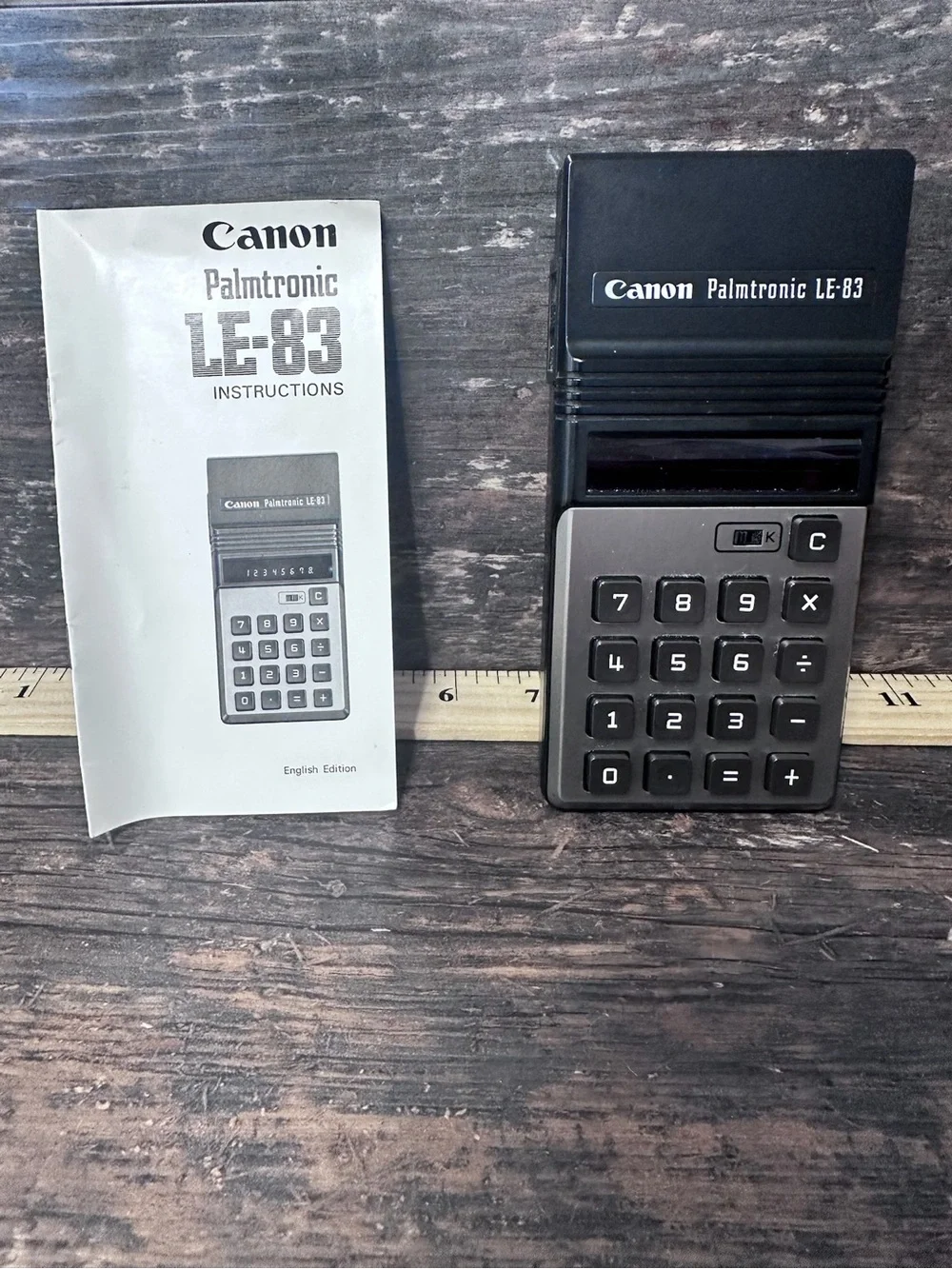 Canon Palmtronic LE-83 Black and Silver Portable Calculator